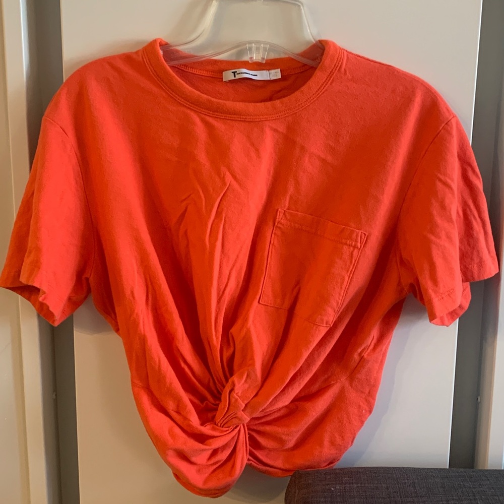 T by Alexander Wang cropped t with elastic waist